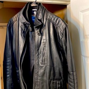 Cole Haan leather Moto Jacket